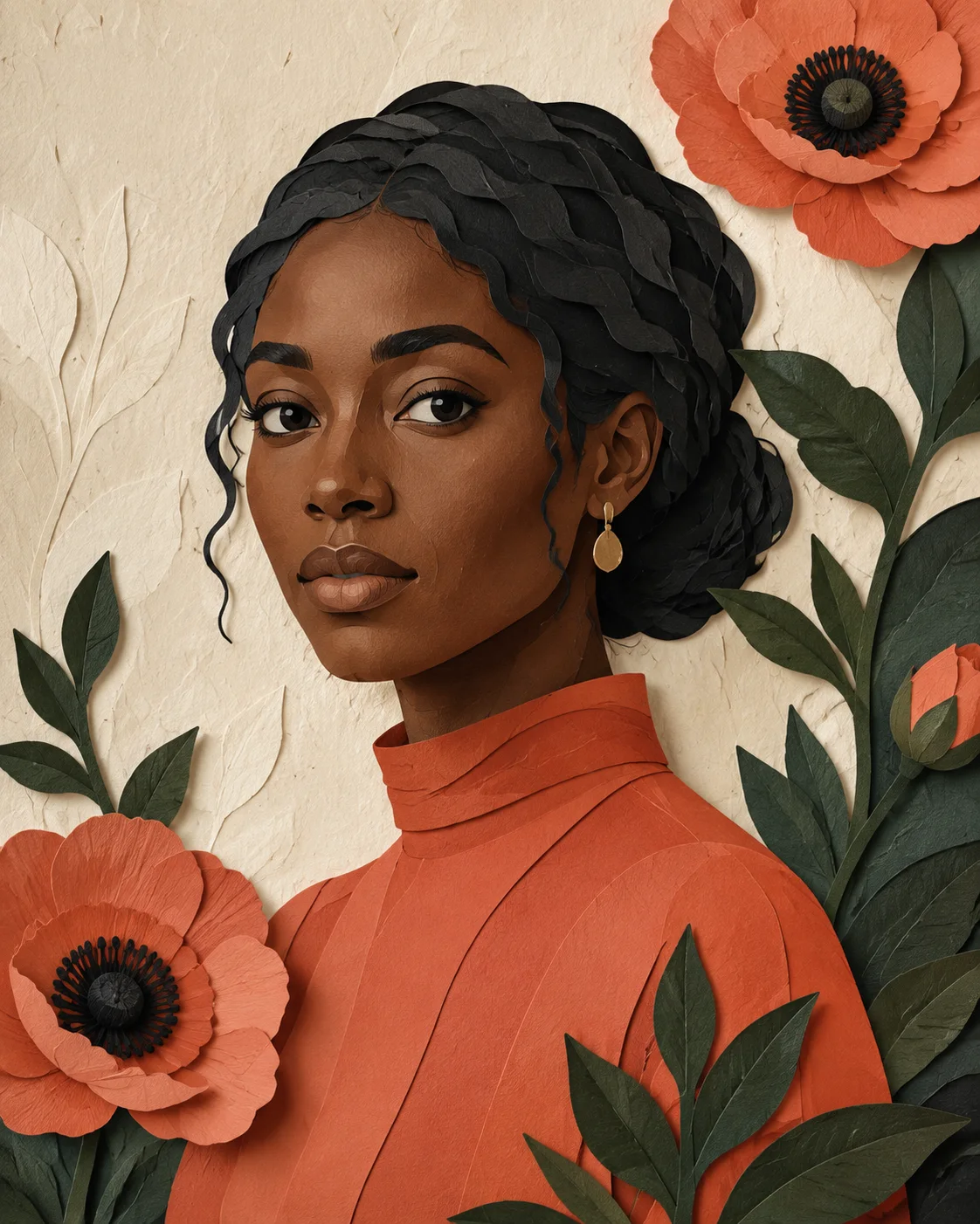 Paper bloom template example